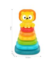 WOOPIE BABY Sensory Pyramid Tower Puzzle Lauva 6m+