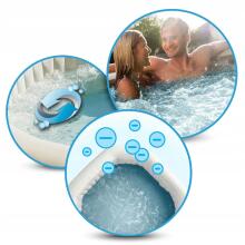 Pūšamais SPA ar hidro masāžu 4 personām INTEX 28440NP