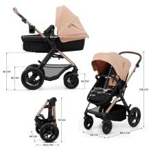 Kinderkraft Moov2 Air 3in1 Art.297978 Beige  Детская коляска 3 в 1
