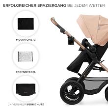 Kinderkraft Moov2 Air 3in1 Art.297978 Beige  Детская коляска 3 в 1