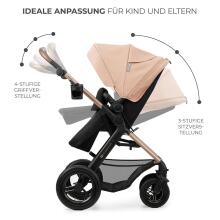 Kinderkraft Moov2 Air 4 in1 Art.297981 Light Grey  Детская коляска 4 в 1 c базой Isofix