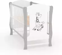 Elf Bed Zephyr Art.298055 White\Pine Bērnu koka gulta 120x60cm