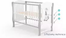 Elf Bed Zephyr Art.298055 White\Pine Bērnu koka gulta 120x60cm