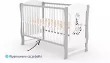 Elf Bed Zephyr Art.298055 White\Pine Bērnu koka gulta 120x60cm