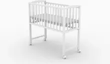 Elf Bed Mist Art.298060 Grey Bērnu koka šupulis gulta ar riteņiem 90x40cm