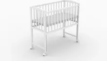 Elf Bed Mist Art.298060 Grey Bērnu koka šupulis gulta ar riteņiem 90x40cm