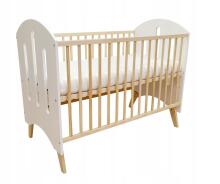 Elf Bed Leaf Art.298078 White Bērnu koka gulta 120x60cm