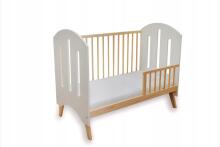 Elf Bed Leaf Art.298079 White Bērnu koka gulta 120x60cm
