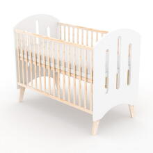 Elf Bed Leaf Art.298079 White Bērnu koka gulta 120x60cm