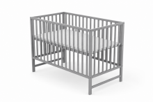 Elf Bed Сlassic  Art.298082 Grey Детская деревянная кроватка 120x60см