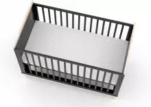 Elf Bed Vigo Art.298086 White Bērnu koka gulta 120x60cm