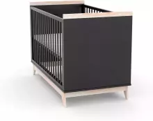 Elf Bed Vigo Art.298087 Black Bērnu koka gulta 120x60cm