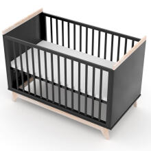 Elf Bed Vigo Art.298087 Black Bērnu koka gulta 120x60cm