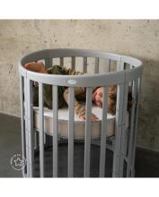 Elf Bed Crib Ovi  3 in 1 Art.298150 Nut  Koka  daudzfunkcionāla gulta 3 vienā ar matraci