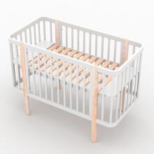 Elf Bed Kalmia Art.298151 White  Bērnu koka gulta 120x60cm