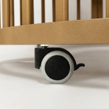 Elf Bed Crib Roundy  Art.298158 Black  Apaļa koka gultiņa