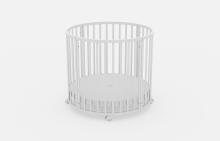 Elf Bed Crib Roundy  Art.298159 Nut Стильная круглая деревянная кроватка