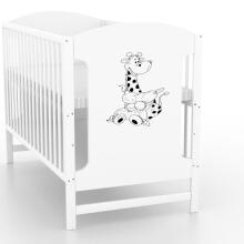 Elf Bed Meadow Art.298166 White/Pine Wooden baby crib  (120x60 cm)