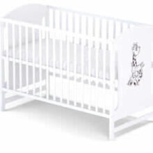 Elf Bed Meadow Art.298167 White/Natural Bērnu koka gulta  120x60cm