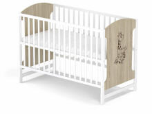 Elf Bed Meadow Art.298167 White/Natural Bērnu koka gulta  120x60cm