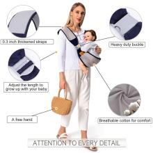 Kidsworld Koala Sling Art.298328 Grey Ķengursoma/slings  - aktīviem vecākiem gariem pārgājieniem no 4 līdz 18 kg