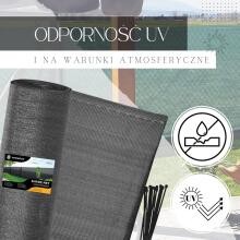 Сетка для затенения светло-антрацитовая 140 GSM 1,5 x 25 м, 100 стяжек SN0065