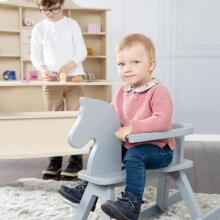 Kidsworld Rocking Horse Art.298741 Grey  Bērnu koka šūpuļzirgs