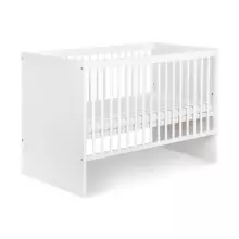 Klups Dalia Set Art.299154 White Bērnu koka gulta bez kastes 120x60cm+matracis ar kokosšķiedru 120x60x8cm