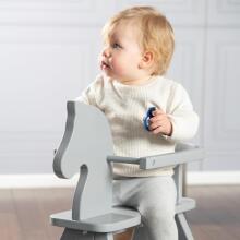 Kidsworld Rocking Horse Art.299213 White  Bērnu koka šūpuļzirgs