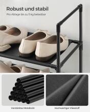 Metal Shoe Storage Art.299215 Black Apavu plaukts, , metāla skapis ar plauktiem 33 x 33 x 173 cm