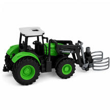 RC Tractor with Bale Gripper Remote Controlled Lights Green 1:24