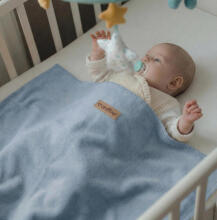 Blanket - OSLO - ONE COLOR - size 75x100 - DIRTY BLUE