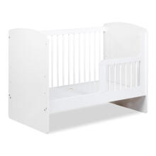 Klups Dalia Karol LUX Set Art.DK299155 White Bērnu koka gulta bez kastes 120x60cm+matracis ar kokosšķiedru 120x60x8cm+kumode
