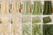 Yukkidds Muslin Cloths Art.299922 Green Leaf  High-quality bamboo muslin swaddle, 1 pcs (60x60 cm)