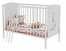 Elf Bed Bloom Art.300026 Bear White Bērnu koka gulta 120x60cm