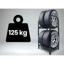 Tire Rack Metal Stand Shelf for 4 Tires Humberg HM-388