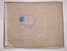 WOT Art.Dis.0 Mėlyna Aukštos kokybės vaikiška lininė / medvilninė antklodė (antklodė) 100x120 cm