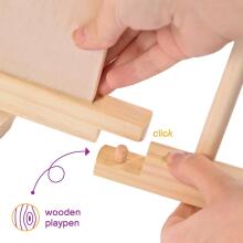 Wooden Playpen Hexagon Art.30298 Koka Manēža no 6 elementiem