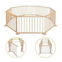 Wooden Playpen Hexagon Art.30298 Koka Manēža no 6 elementiem