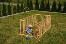 Wooden Playpen Hexagon Art.30298 Koka Manēža no 6 elementiem