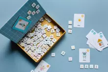 Tutufamily Alphabet Art.30449 Magnetic alphabet for learning to read Latvian/English (LV/EN)