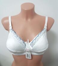La Bebe™ Lingerie Bio Cotton Art.30707 White Maternity and nursing bra