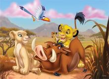 Disney Король Лев пазл и раскраска 2 в 1, 24 детали, 3+