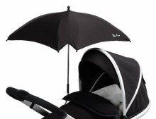 4Baby Sun skėtis Art.31529 Juodas universalus vežimėlio skėtis nuo saulės / skėtis vežimėliui (universalus)