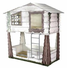 Plastiko Tree House Art.32052 Деревянный домик -кровать  с матрасом 200x90 cм