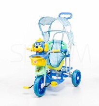 Baby Maxi HIT Puppy интерактивный детский трехколесный велосипед с навесом (755)
