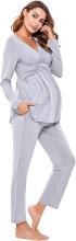 Litherday Nursing Pyjamas Art.32699 Light Grey