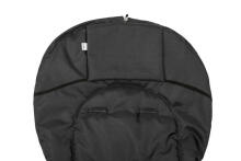 Sensillo Classic Romper Bag Art.823 Black/Wool Bērnu ziemas ratu guļammaiss ar aitas vilnas oderi