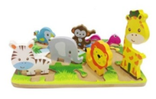 Gerardo's Toys Art. GT61104 Wooden block puzzle Safari