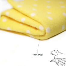 La bebe™ Lambswool 100x140 Art.36629 Yellow (New Zealand wool),100x140 см